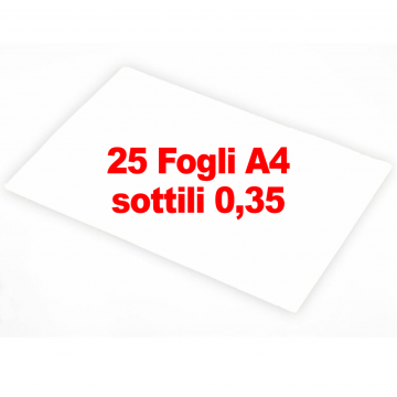 Wafer paper sottile 0,35 - 25 pz formato A4