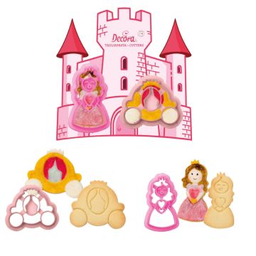 Set 2 tagliapasta carrozza e principessa Decora