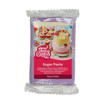 pasta di zucchero viola funcakes