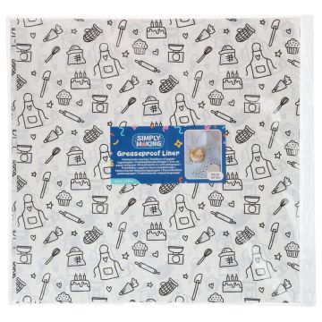 Bento Box Liner Baking Fun 25x25 cm – 50 fogli
