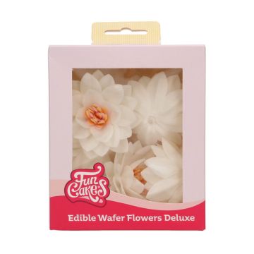 10 Fiori di Loto in ostia 7 cm Funcakes