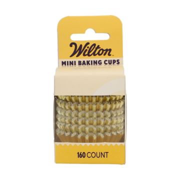 Mini pirottini metallic Oro Wilton 160 pz
