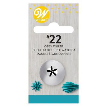 Beccuccio Wilton 022 per decorazioni a stella e bordi frastagliati
