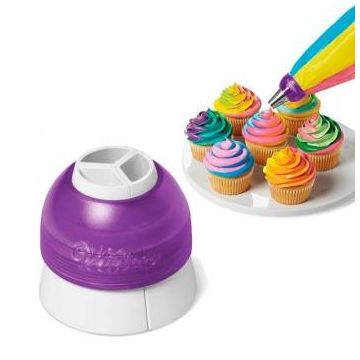 Adattatore Wilton per 3 colori – accessorio decorazione torte con sac à poche