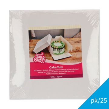 25 scatole per torta misura 35 x 35 x 15 cm