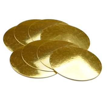 Sottotorta color oro diametro 20 cm - 8 pezzi