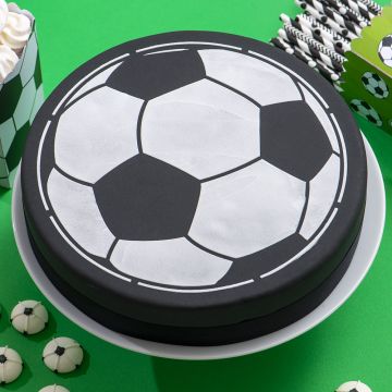 Stencil pallone calcio Decora 25 cm per decorazioni torte sportive
