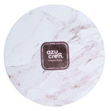 Cake board 30 cm Marmo bianco h 1,2