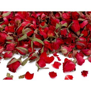 Boccioli commestibili essiccati di rosa rossa 10 gr