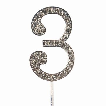 Cake Topper Diamante numero 3