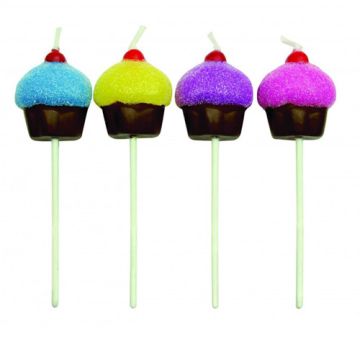 Candeline cupcake 8 pezzi