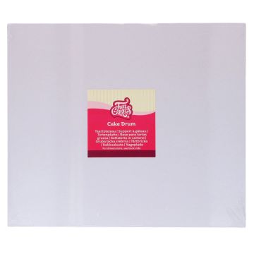 Cake board vassoio bianco 35 x 30 h 1,2 cm 