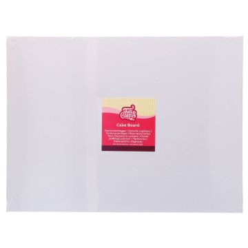 Cake Board Rettangolare Bianco FunCakes 40 x 30 cm H 3 mm