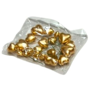 Cake Topper Cuori oro 20  pz