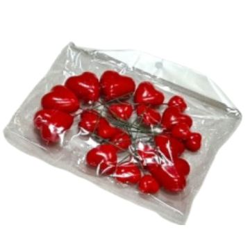 Cake Topper Cuori rossi20  pz