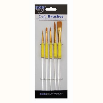 Set 5 pennelli da decoro per dolci, torte e cake design – per rifiniture precise