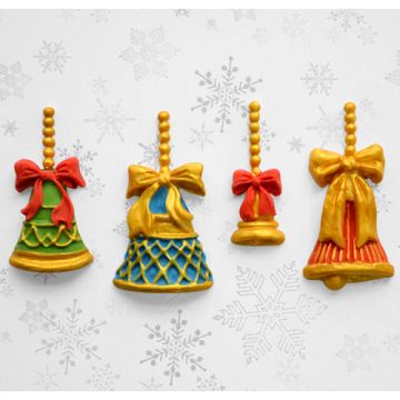 Stampo silicone campane natalizie Katy Sue