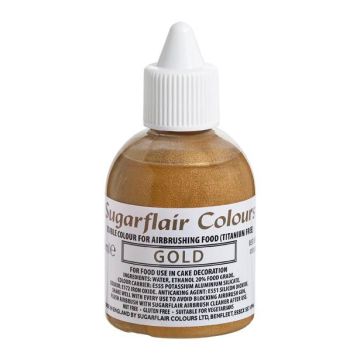 Colorante per aerografo Sugarflair ORO  60 ml