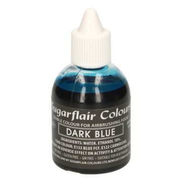 Colorante per aerografo Sugarflair Blu scuro  60 ml