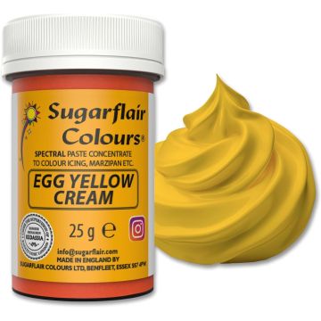 Sugarflair Egg Yellow Cream