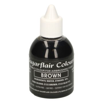 Colorante per aerografo Sugarflair Marrone 60 ml