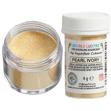 Colore Polvere alimentare Lustre Pearl Ivory 4 gr Sugarflair