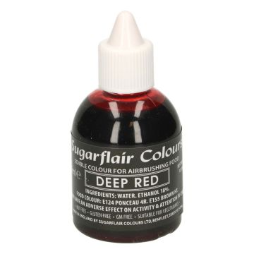 Colorante per aerografo Sugarflair ROSSO Intenso 60 ml