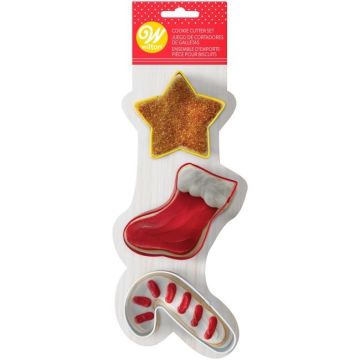 Cutter stella, candy cane, calza befana Wilton