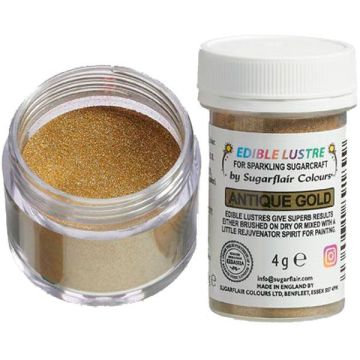 Colore Polvere alimentare Lustre Oro Antico 4 gr Sugarflair
