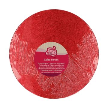 Cake border Funcakes tondo rosso 30 cm