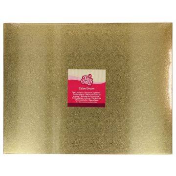 Cake Board vassaoio rettangolare ORO 35 x 45 cm Funcakes
