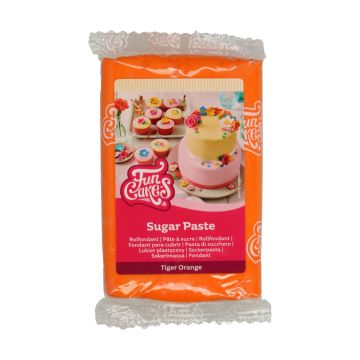 FUNCAKES PASTA DI ZUCCHERO TIGER ORANGE 250 G