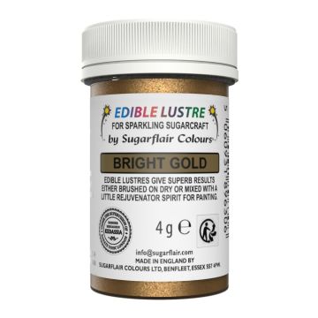Colore Polvere alimentare Lustre Bright Gold 4 gr 