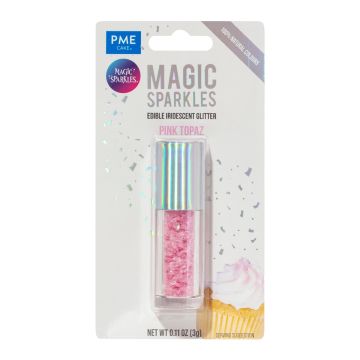 Magic Sparkles glitter edibile Rosa Topazio 3 gr