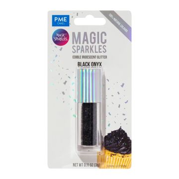 Magic Sparkles glitter edibile Nero onice 3 gr