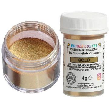 Colore Polvere alimentare Lustre Gold 4 gr Sugarflair