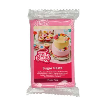 Pasta di zucchero rosa Pretty FunCakes 250g per coprire torte e creare decorazioni