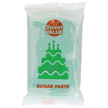 Pasta di zucchero verde dark Sweet Value 200 gr