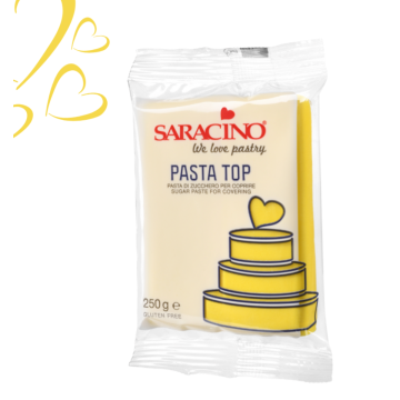 Pasta di zucchero Top Saracino Gialla 250 gr