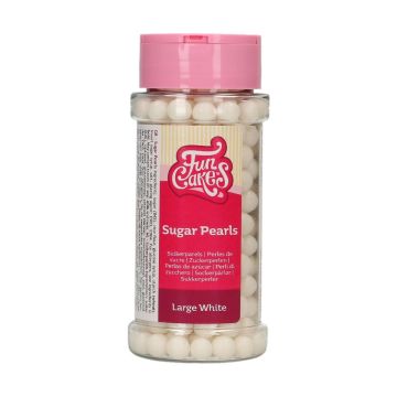 Perle di zucchero Funcakes bianco large 80 gr