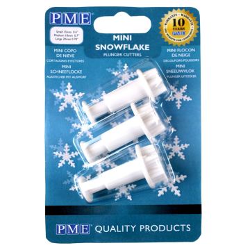  Tagliapasta espulsione Mini Fiocco di Neve 3 pezzi PME