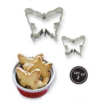 Set 2 pezzi cutter farfalla Set 2 pezzi cutter farfalla