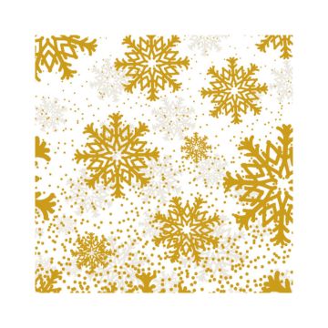 Scatola Dolciumi 17,5 X 17,5 X 8,5 H Stelle di ghiaccio oro con inserto per cupcake