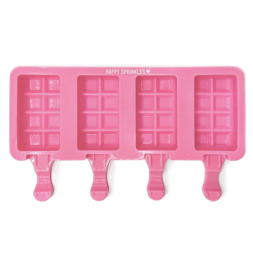 Stampo silicone 3 cavità per cakecicles, ideale per dolci su stecco al cioccolato