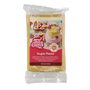 Pasta di Zucchero FunCakes 250g Miele Oro