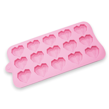 Stampo in silicone mini cuore diamante 15 cavità