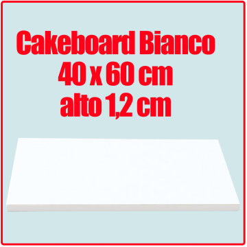 Cake border bianco 60 x 40 cm h 1,2 cm Cake border bianco 60 x 40 cm h 1,2 cm