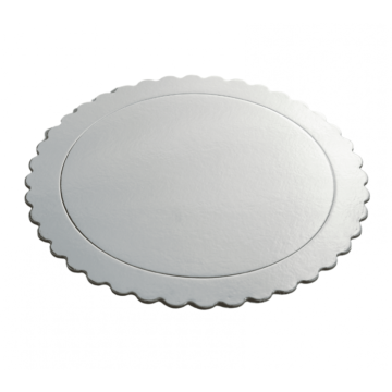 Vassoio per torta 35 Ø x 3 mm color argento