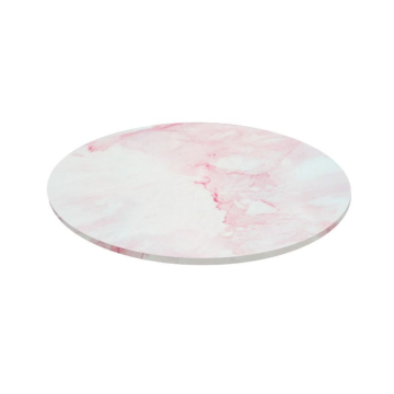 Tavoletta in masonite marmo rosa tonda 25 cm