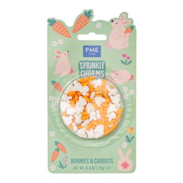 Sprinkler Charms coniglio e carote PME 25 gr